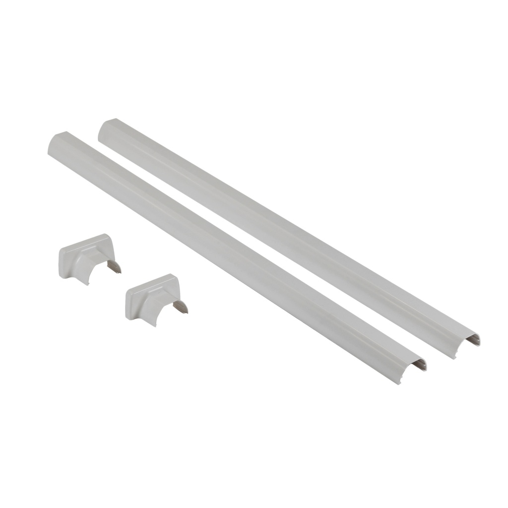 KIT FINITION PERCHE PR COLONNE 1/2 COMPARTIMENTS - ALU  *
