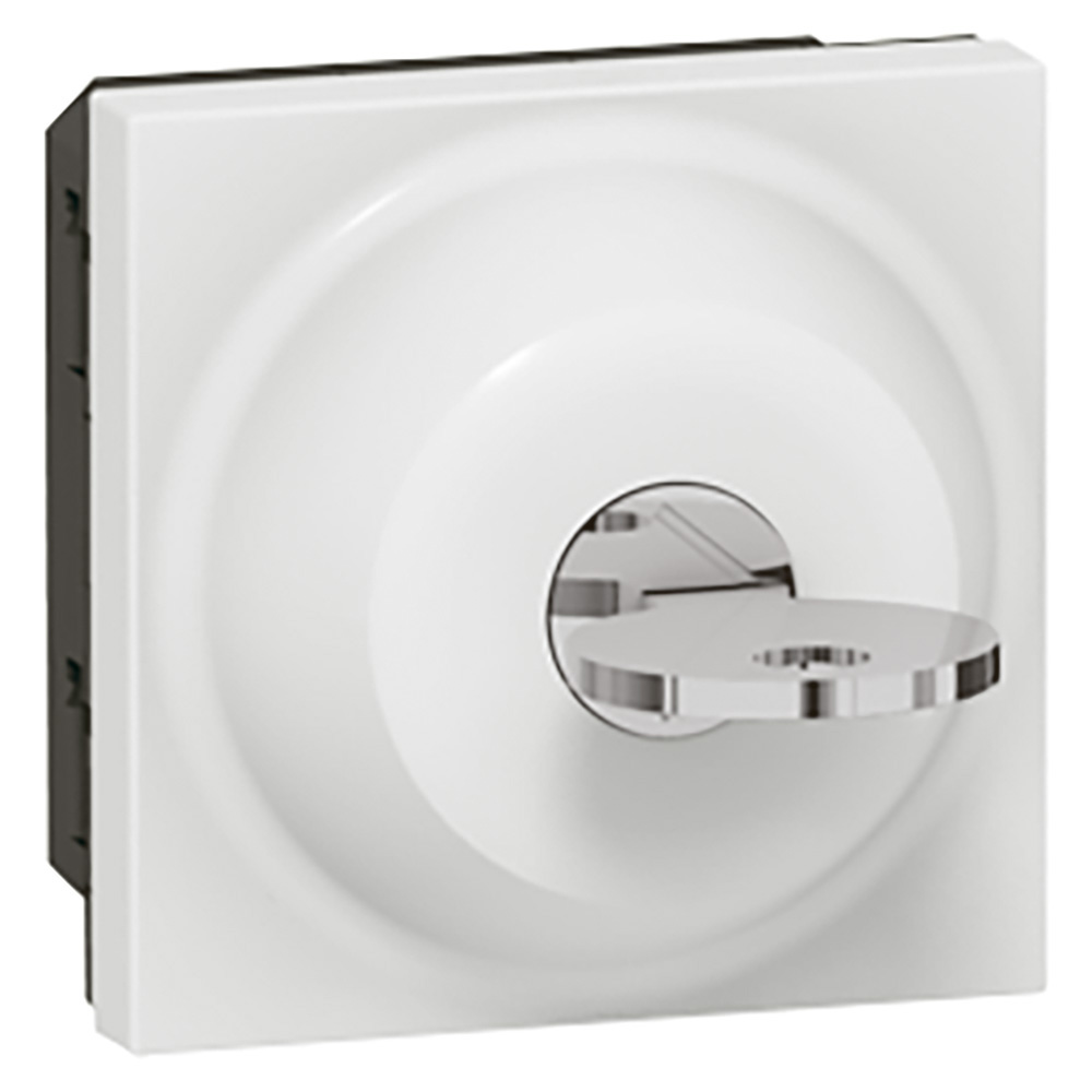 MOSAIC INTER A CLE 3 POS. 6A 250V 2 MOD.BLANC  *