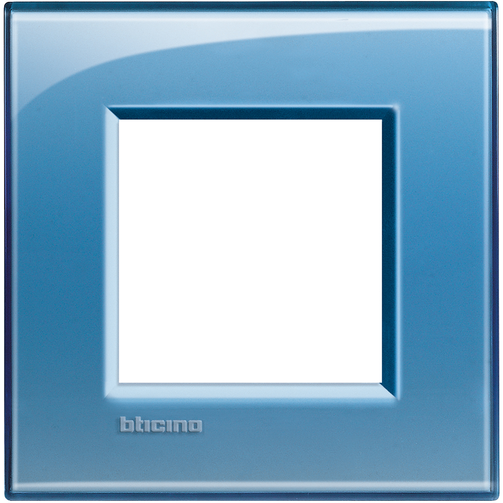 LL-PLAQUE RECTANGUL. 2MOD BLEU  *