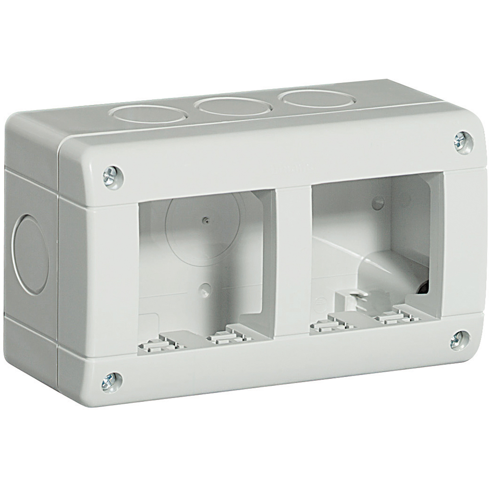 BOITE APP. LIV/LIGHT/L.T. IDROBOX IP40 -2X2 MODULES  *