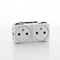 LL DOUBLE PRISE PRECABLEE AFF. 16A 250V  *