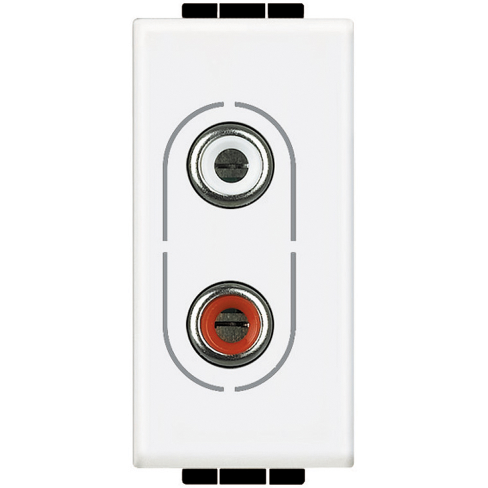 LL-PRISE 2XRCA 1 MOD BLANC  *