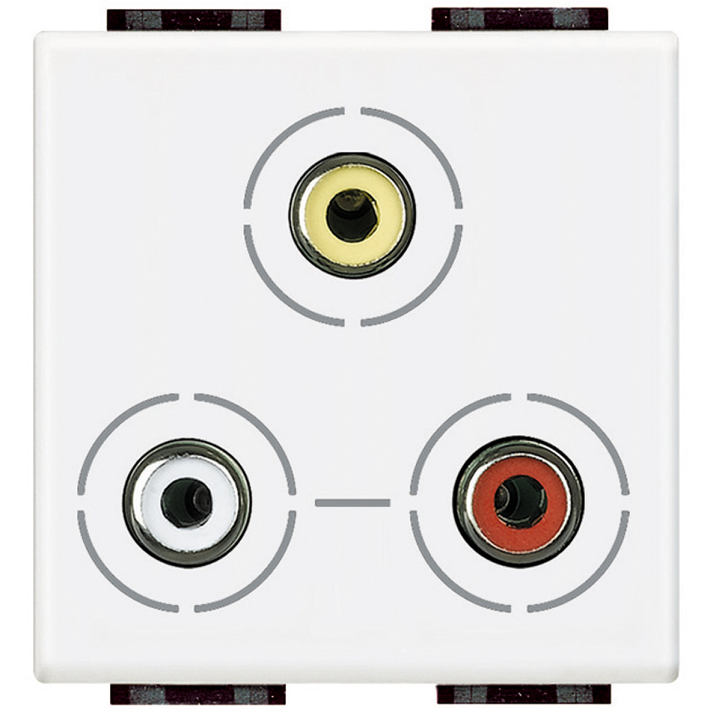 LL-PRISE 3XRCA 2 MOD BLANC  *