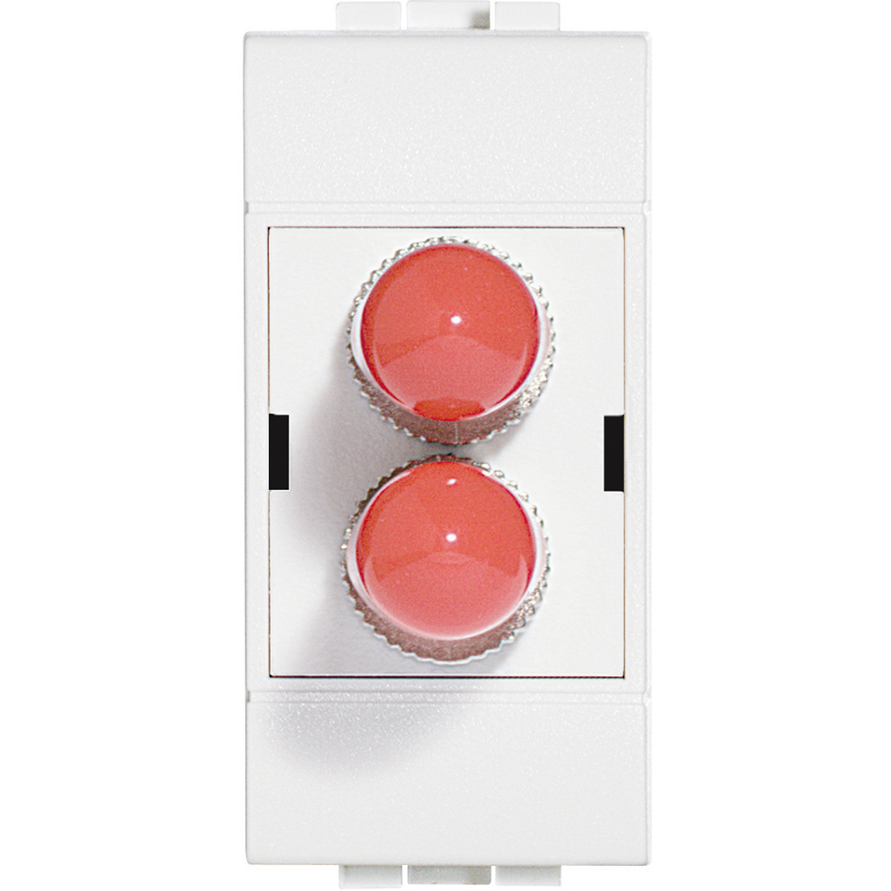 LL GLASVEZEL CONNECTOR 1 MOD WIT - ST DUPLEX  *