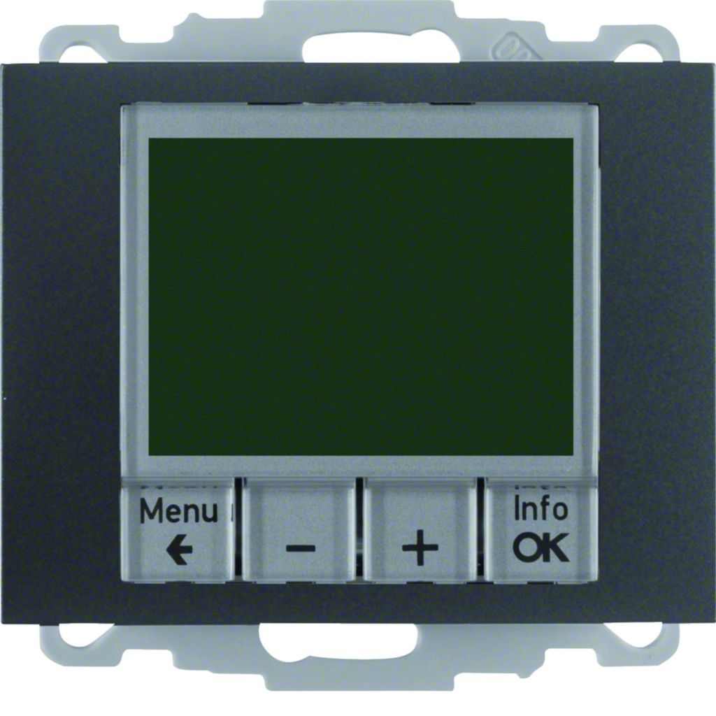 THERMOSTAT PROGRAMMABLE CONTACT NO BERKER K.1 ANTHRACITE MAT  *