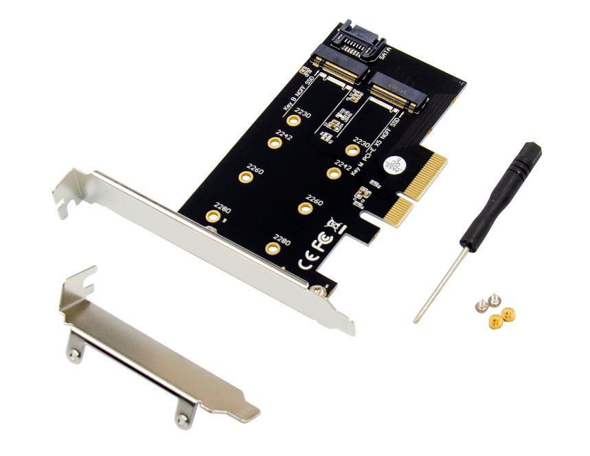 PCIE X4 M.2 B & M KEY NVME  *