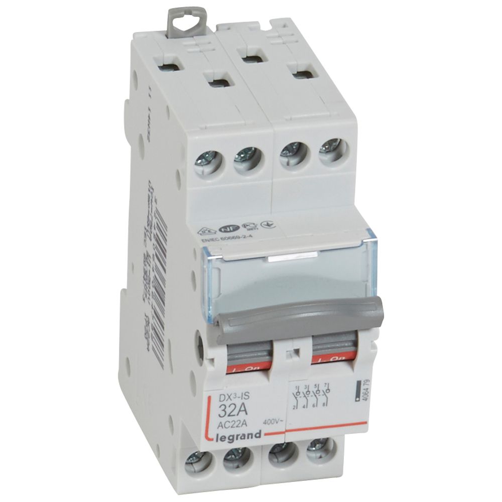 LASTSCHAKELAAR DX³ 4P 32A 4 MODULES