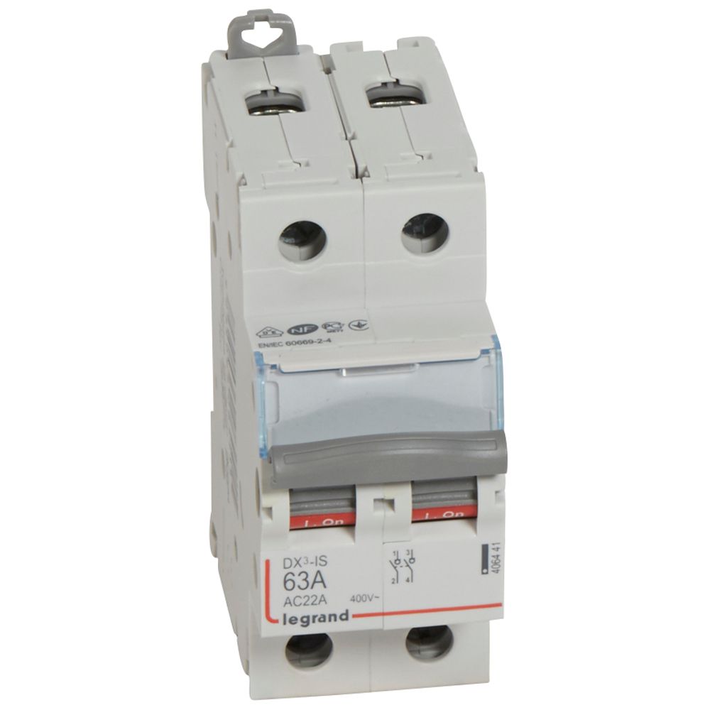 LASTSCHAKELAAR DX³ 2P 63A 2 MODULES