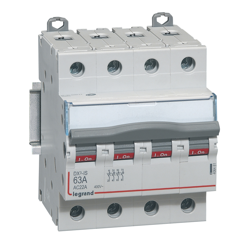 LASTSCHAKELAAR DX³ 4P 63A 4 MODULES