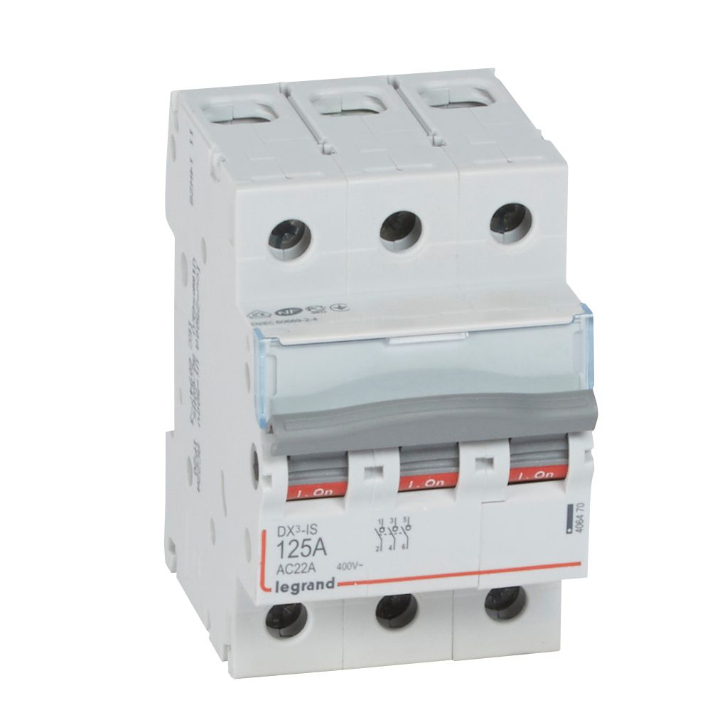 LASTSCHAKELAAR DX³ 3P 125A 3 MODULES