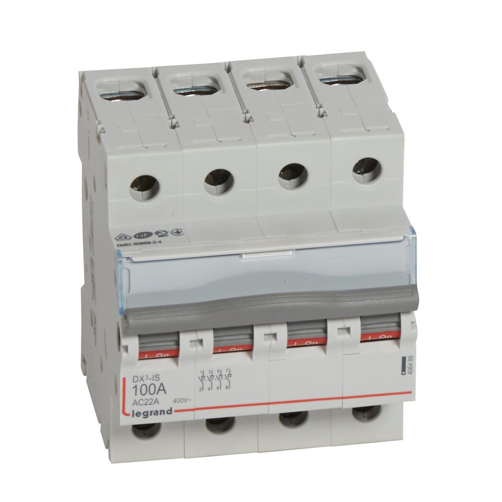 LASTSCHAKELAAR DX³ 4P 100A 4 MODULES