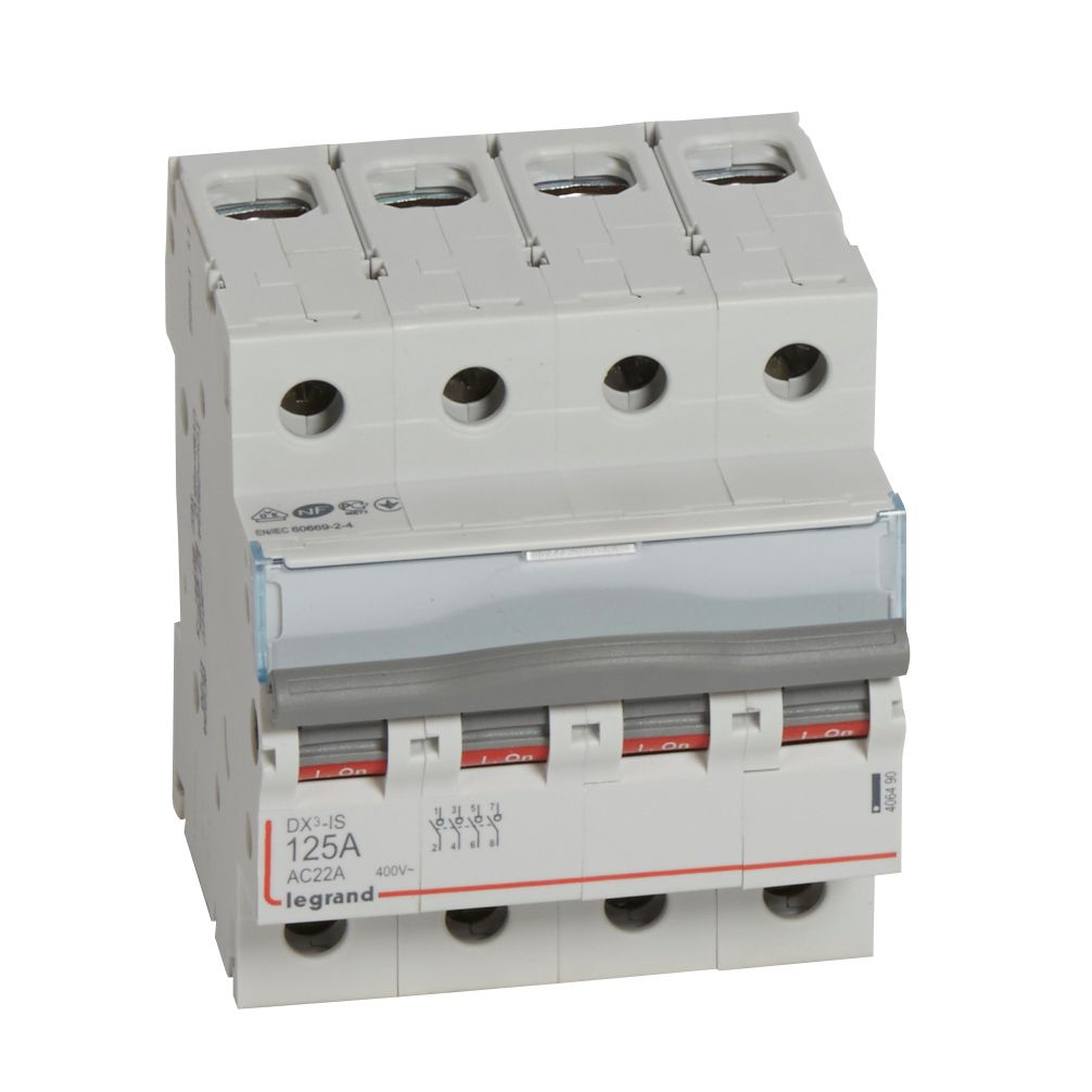 LASTSCHAKELAAR DX³ 4P 125A 4 MODULES