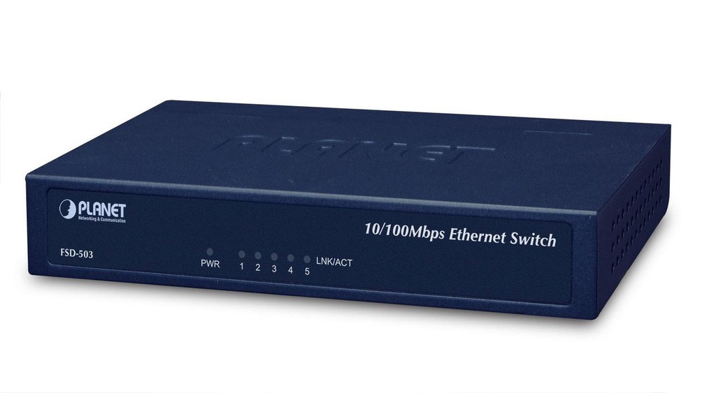 PLANET 5-PORT 10/100MBPS ETHERNET SWITCH