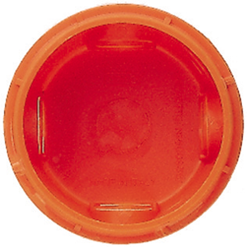INBOUWDOOS 2 MODULES ROND - ROOD - DIAM.60MM