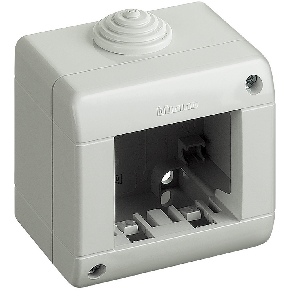 OPBOUWDOOS IDROBOX IP40 - 2 MODULES HORIZONTAAL  *