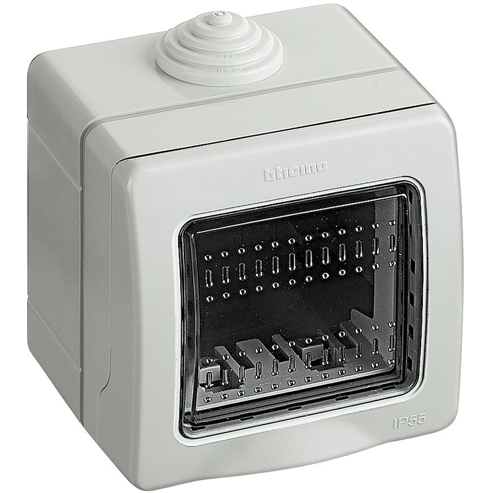 BOITIER APPARENT IDROBOX IP55 - 2 MODULES HORIZONTALS  *