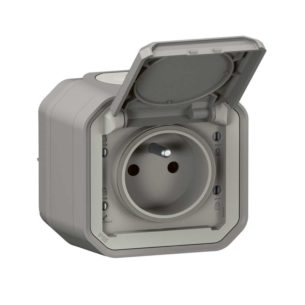 PLEXO PRISE 2P+T BORNE AUTO COMPLET IP55  *