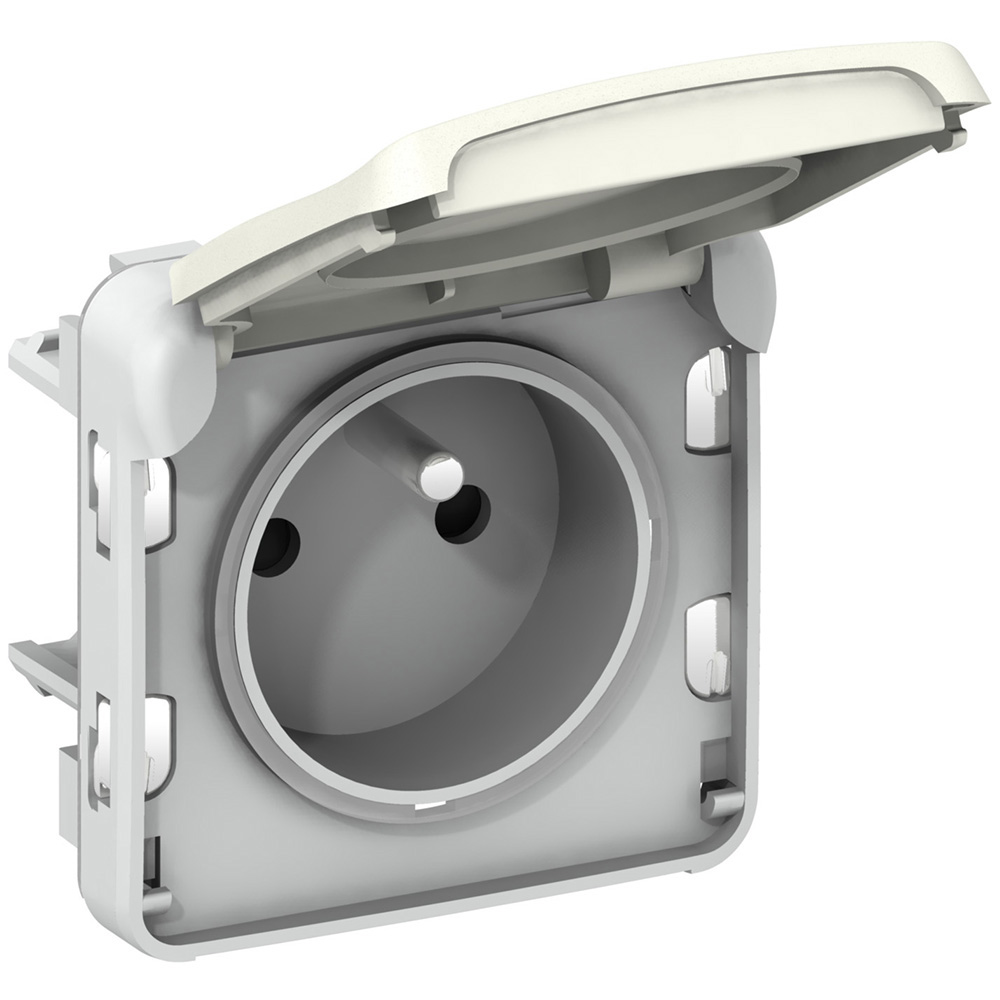 PLEXO PRISE 2P+T BORNES AUTO 10/16A 250VCOMPOSABLE BLANC  *