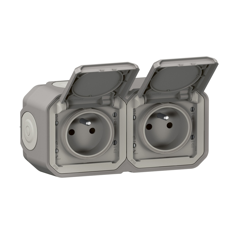 PLEXO PRISE 2X2P+T HORIZONTAL COMPLET IP  *