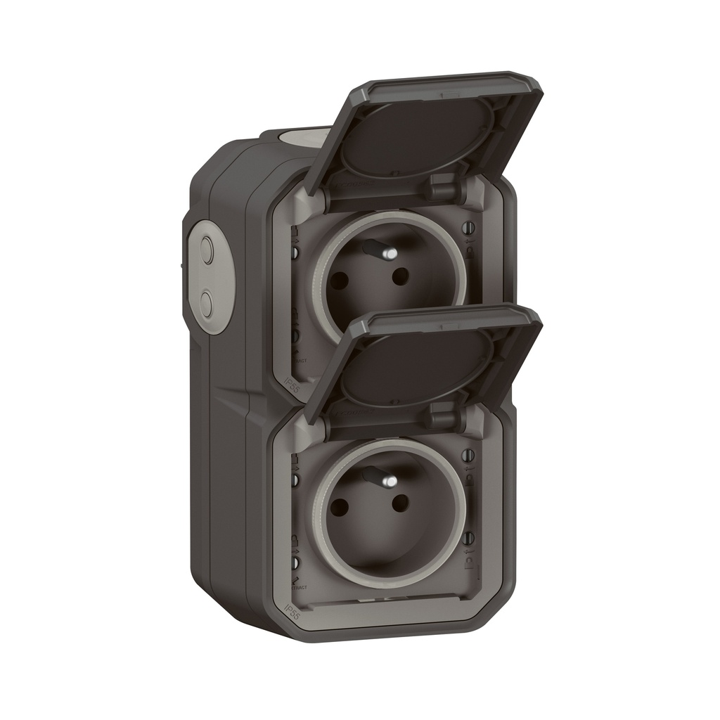 PLEXO GP DOUBLE PRISE VERTICALE COMPLET   *