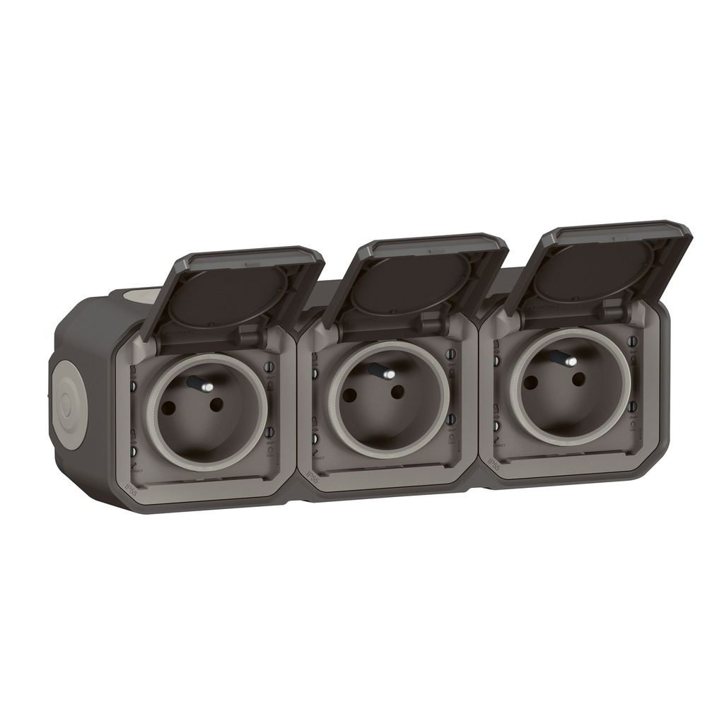 PLEXO GP TRIPLE PRISE HORIZONTALE COMPLE  *