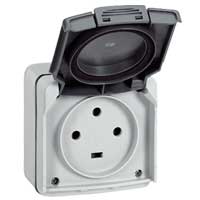 PLEXO PRISE 3P+A 20A COMPLET GRIS  *