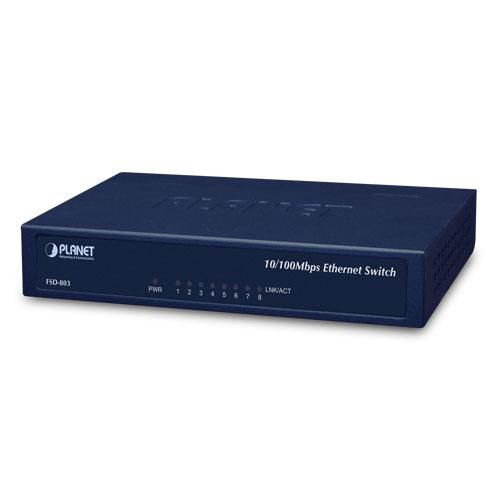 8-P 10/100MBPS FAST ETHERNET  *