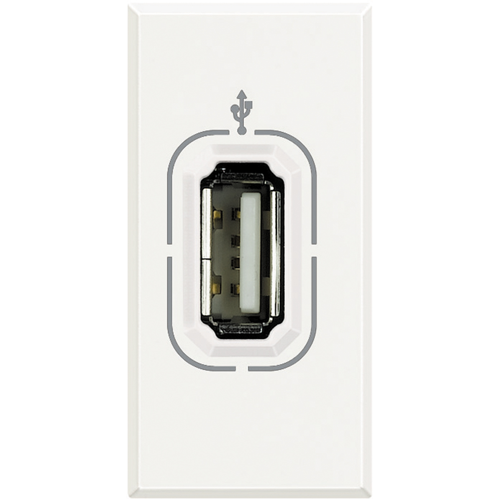 AXOLUTE PRISE USB WHITE 1 MOD  *