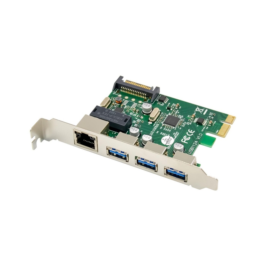 PCIE USB3.0+ETHERNET LAN CARD  *