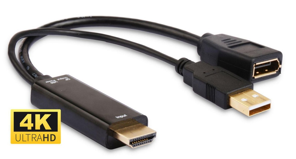 ADAPTER HDMI - DISPLAYPORT M-F  *