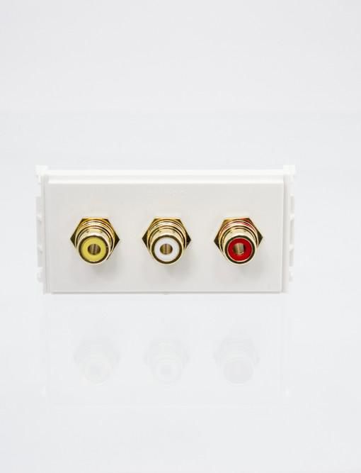 OUTLET PANEL COMPOSITE 3XRCA  *