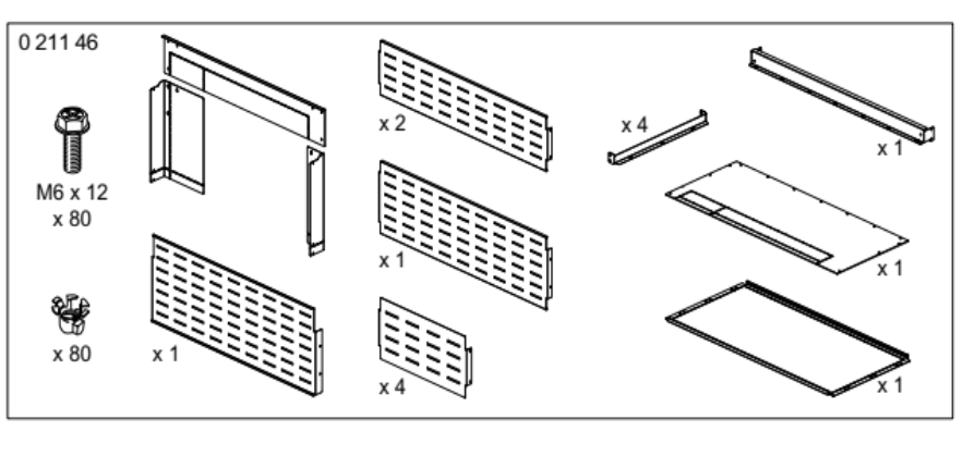 KIT DE COMPARTIMENTS DMX³6300 POUR FORMEDE SEPARATION  *
