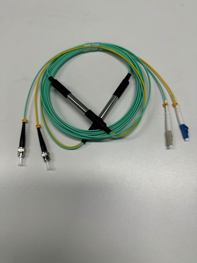ST- LC DUPLEX 5M OM3 TO OS2  *