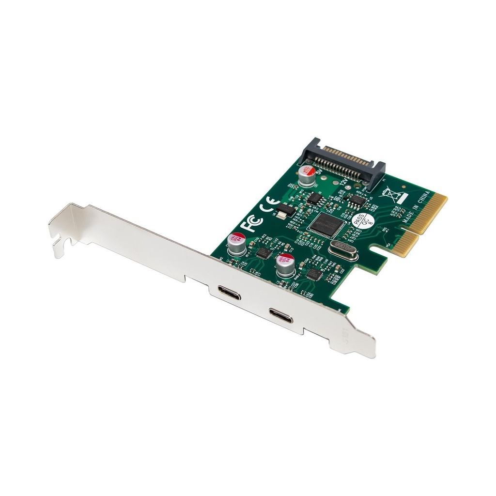 PCIE X4 ASM1142 10GBPS USB  *