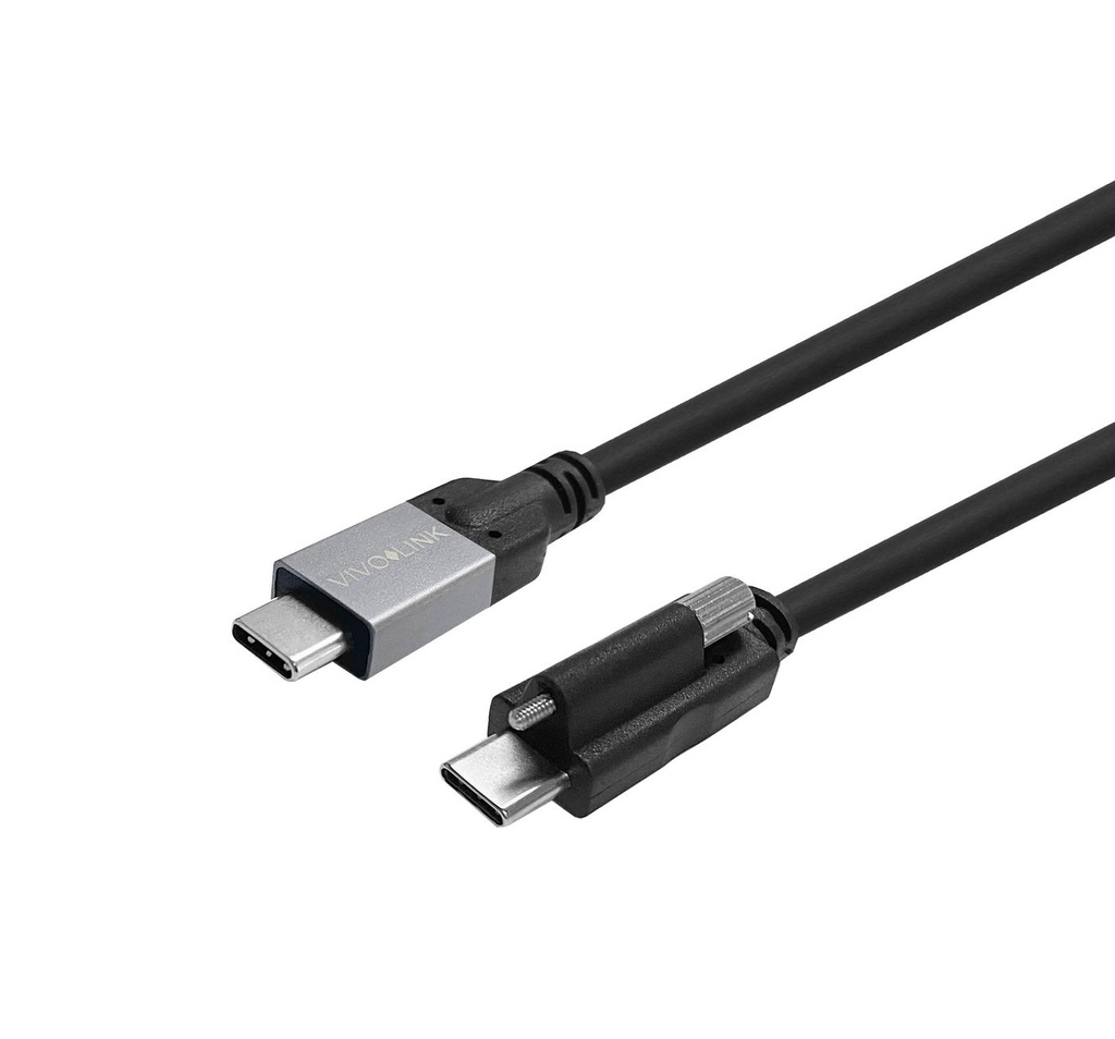 USB-C SCREW TO USB-C CABLE 3M  *