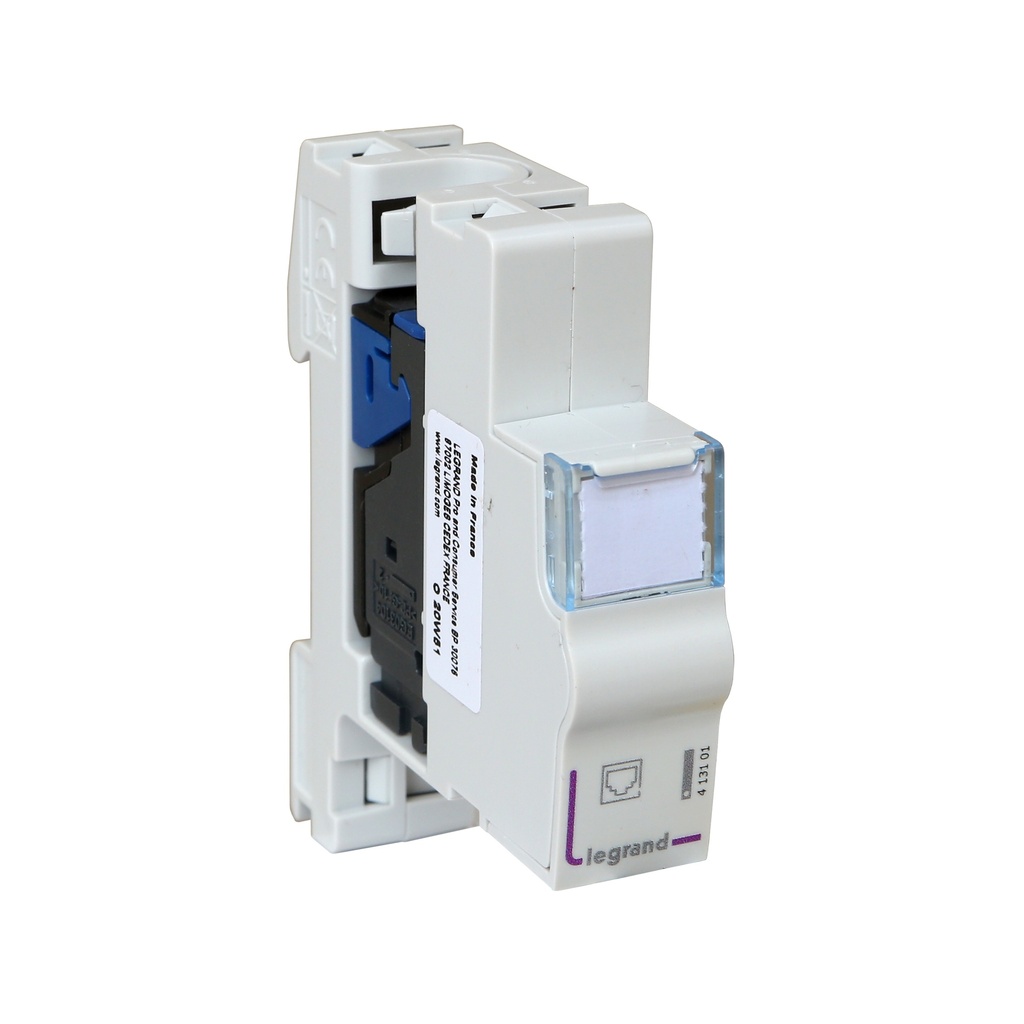 LCS3 CAT6 UTP MOD. DE BRASSAGE POUR FIXATION MODUL. RAIL DIN  *
