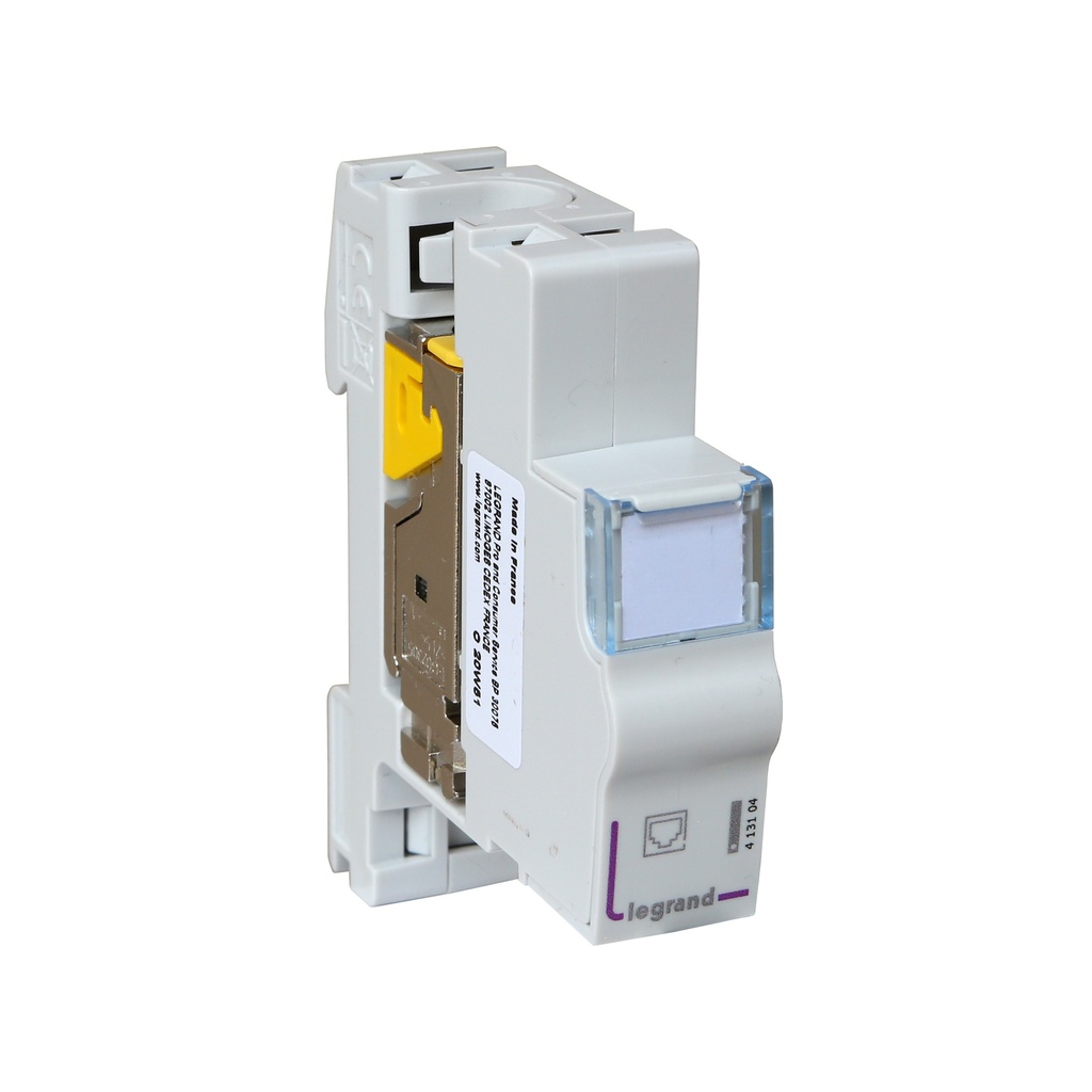 LCS3 CAT6ASTP MOD. DE BRASSAGE POUR FIXATION MODUL. RAIL DIN  *