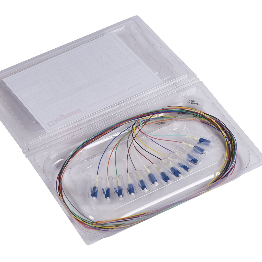 KIT PIGTAIL LC/UPC - 12 BRINS MONOMODE 1METRE  *