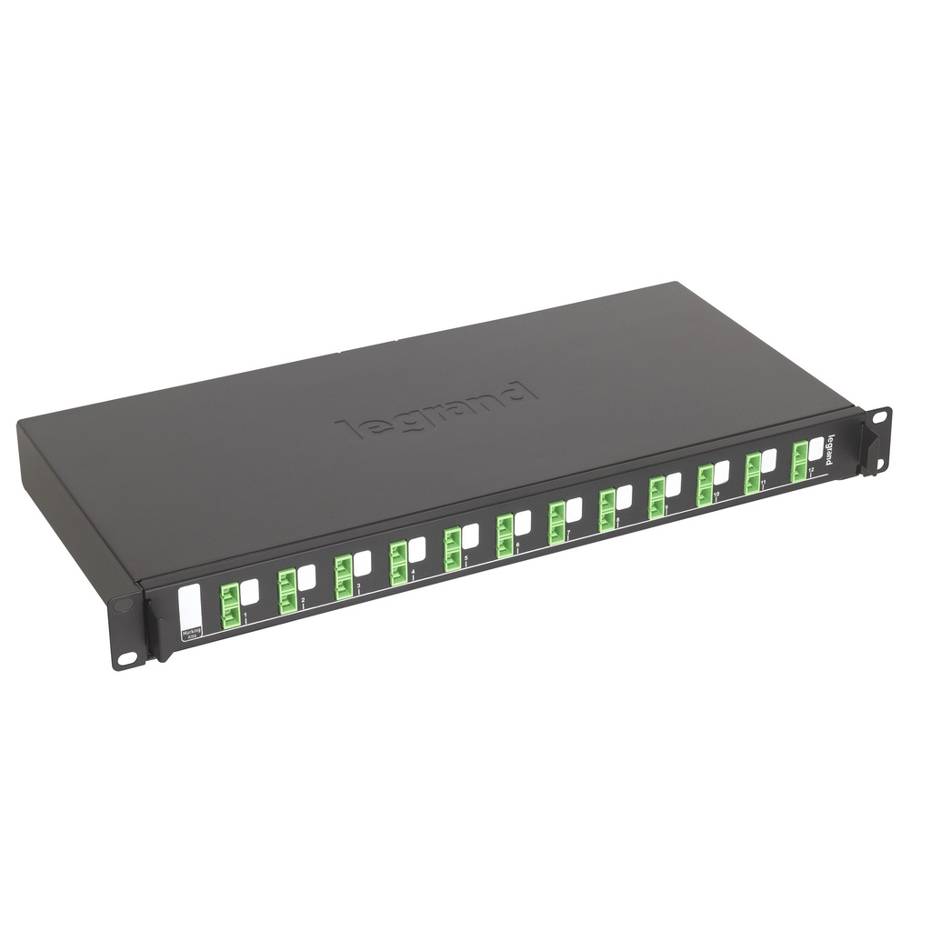 LCS³ PANNEAU FO 12 SC APC DUPLEX MONOMODE 1U  *