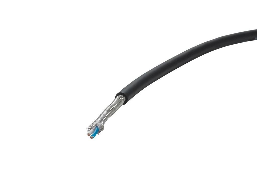 MICROPHONE CABLE 2 PAIR BLACK  *