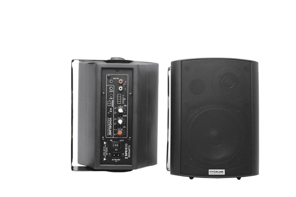 ACTIVE SPEAKER SET, BLACK.  *