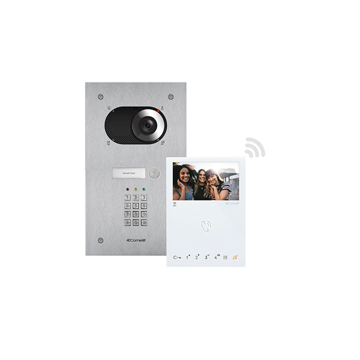 KIT VIDEO SWITCH AVEC MINI HF WIFI 2-FILS + CODE CLAVIER  *