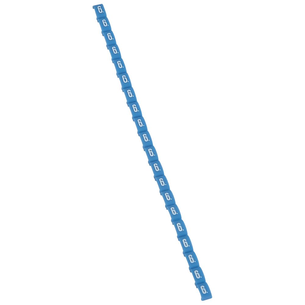 REPERE DUPLIX - CHIFFRE 6 BLEU (CODE COULEUR INTERN.)  *