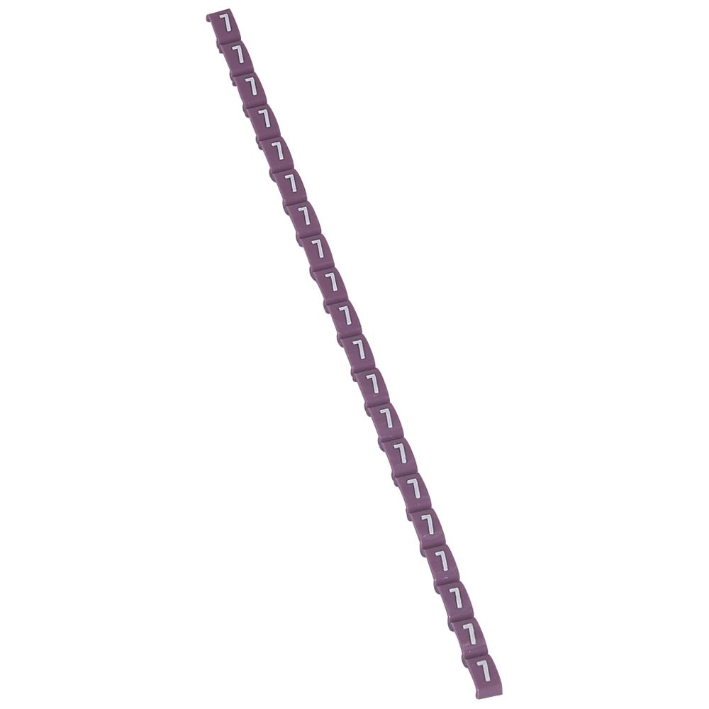 REPERE DUPLIX - CHIFFRE 7 VIOLET (CODE COULEUR INTERN.)  *