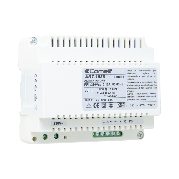 ENTREE 4+1, ALIMENTATION INTERPHONE 230 VCA, SYS. TRAD.  *