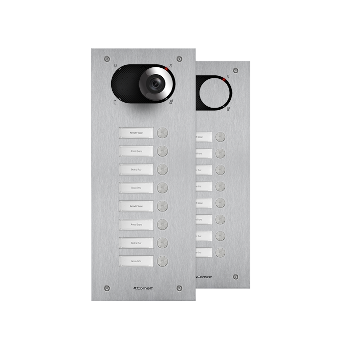 FACADE INOX 8 BOUTONS  *