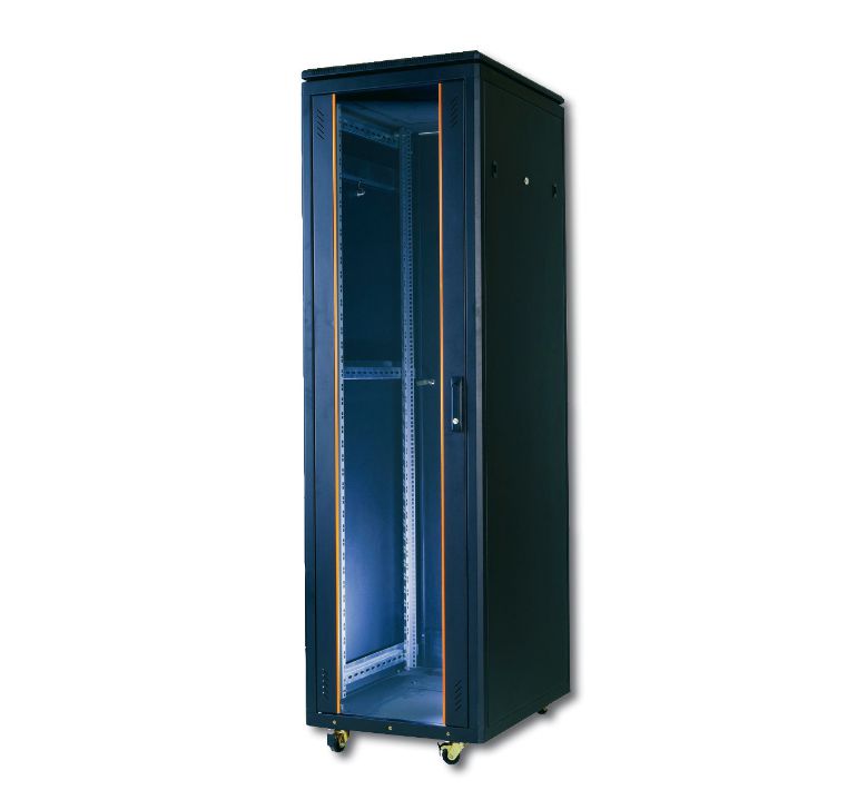 42U NETWORK CABINET, BLACK  *