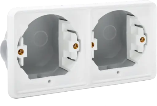 [NIK701-75000] CADRE ENCASTR. 2X HORIZ.