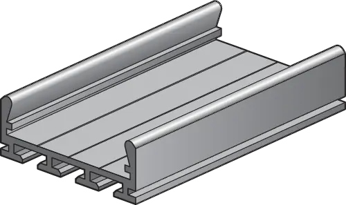 [NIK340-12006] PROFILÉ PLAT LARGE ALU  *
