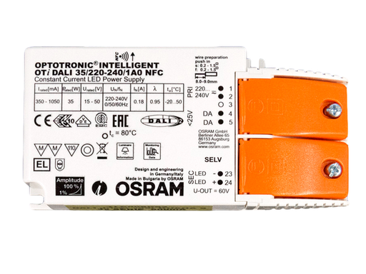 [TECTLC009DS3] (AS) DRIVER DALI OSRAM 500MA TECO KUANAS (3 PCS) + ANTI-TRACT.  *